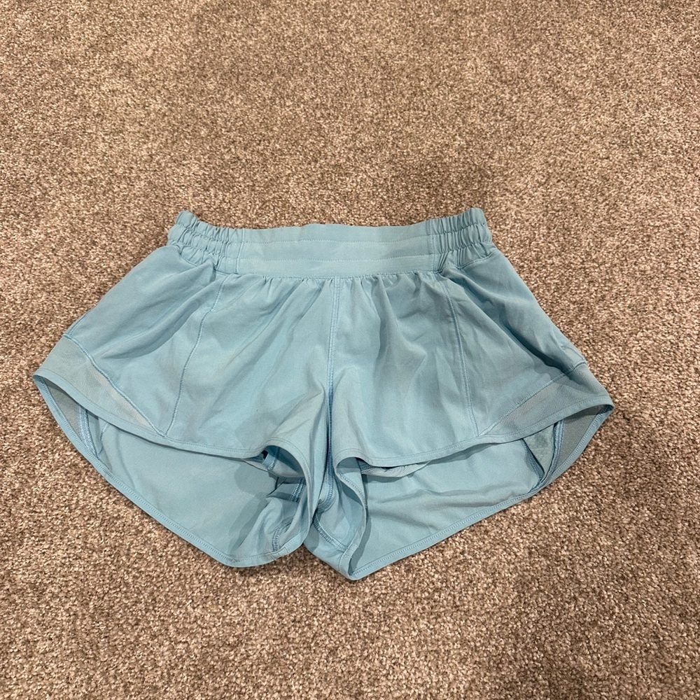 Lululemon Hotty Hot Low-Rise 2.5’ Shorts - Cyan Blue